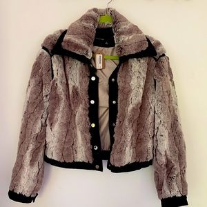 Faux fur jacket